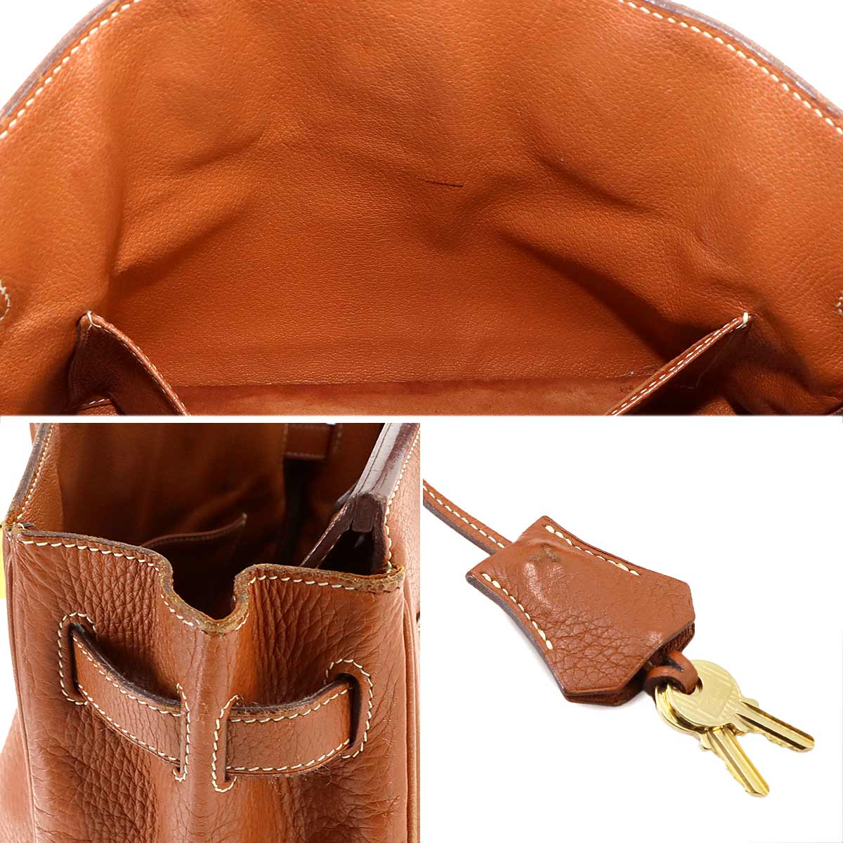 Birkin 30 Hand Bag Togo Cognac Purse