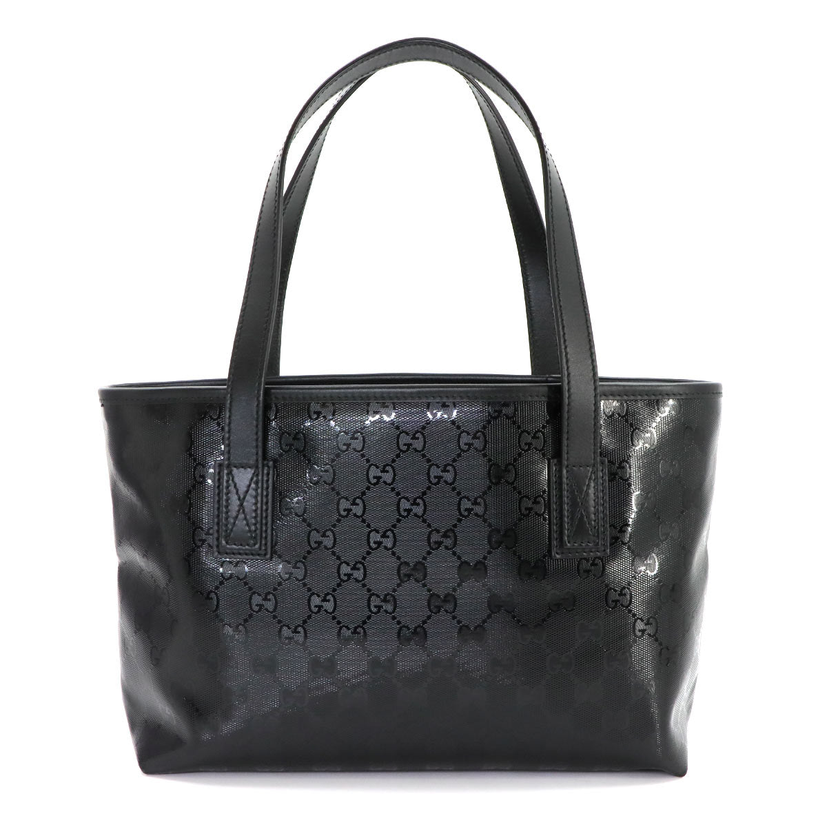 GG Imprime Tote Bag PVC Leather Black 211138 Purse