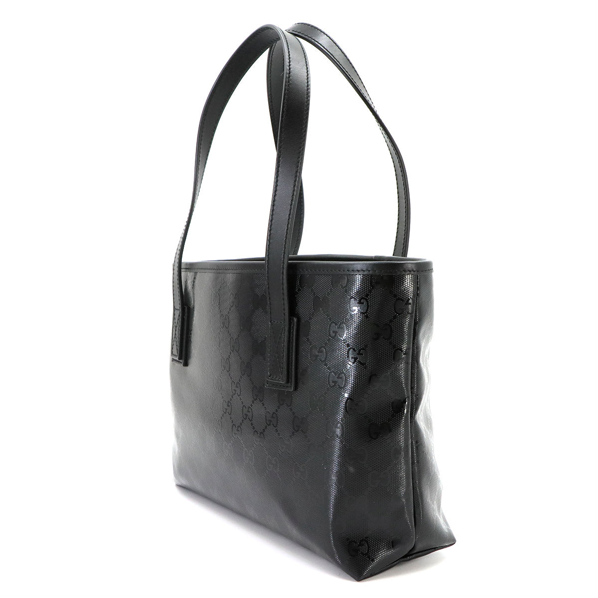 GG Imprime Tote Bag PVC Leather Black 211138 Purse