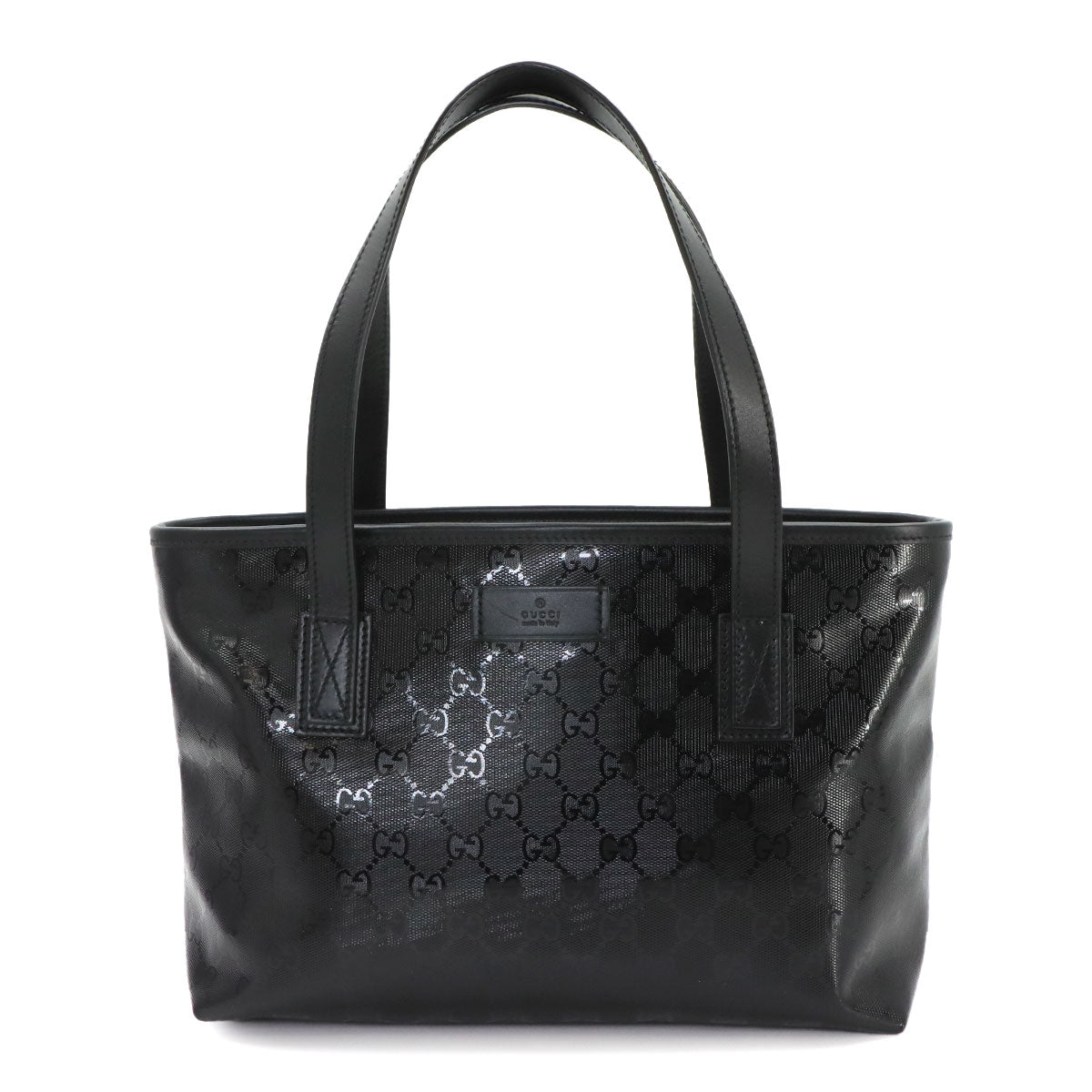 GG Imprime Tote Bag PVC Leather Black 211138 Purse