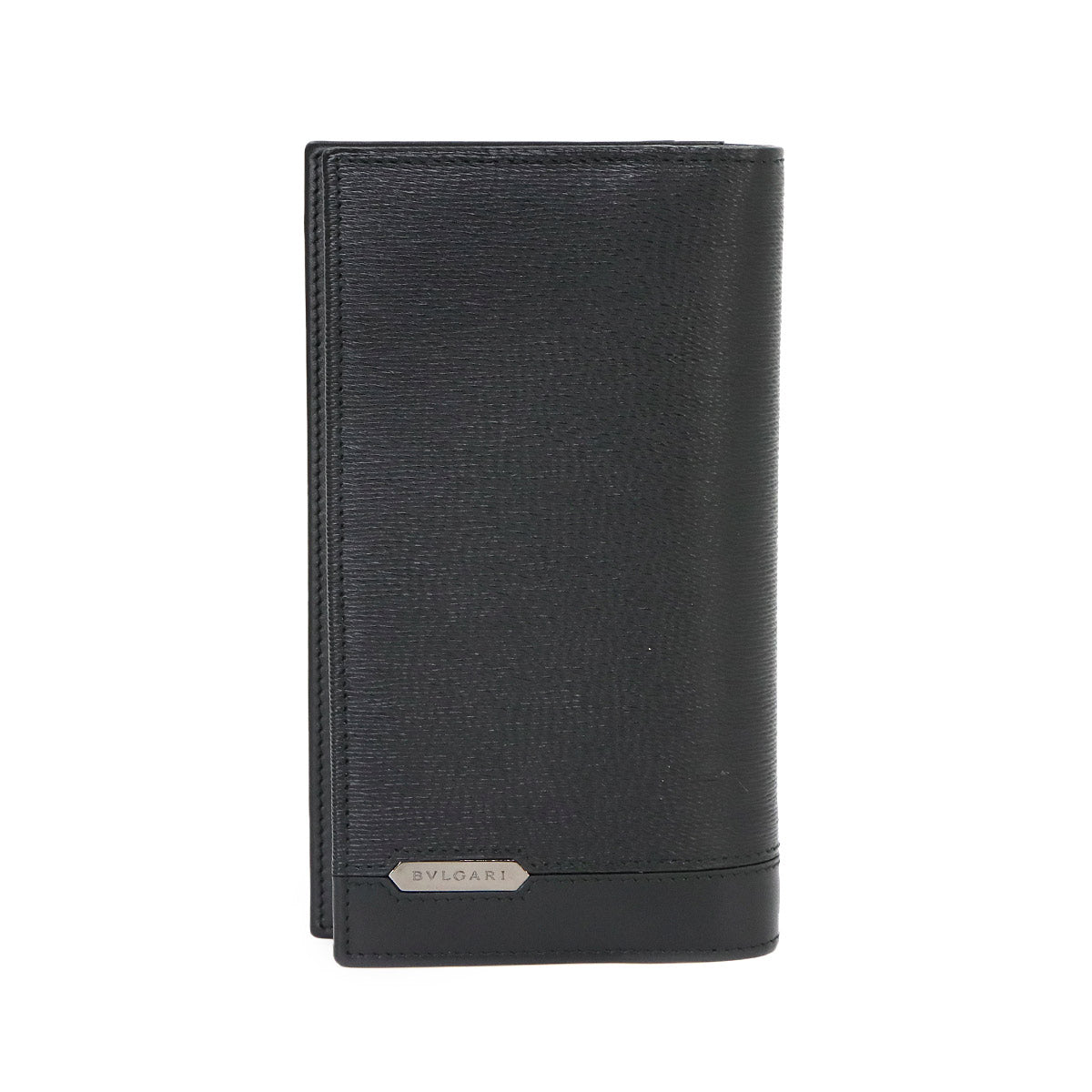 Serpenti Scaglie Man Long Wallet Leather Black 280922 Purse