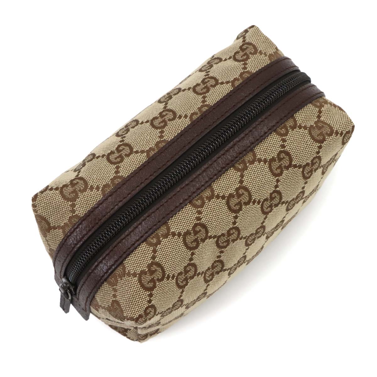 GG Canvas Cosmetic Case Pouch Beige 29595