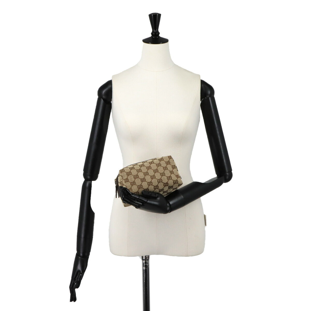 GG Canvas Cosmetic Case Pouch Beige 29595