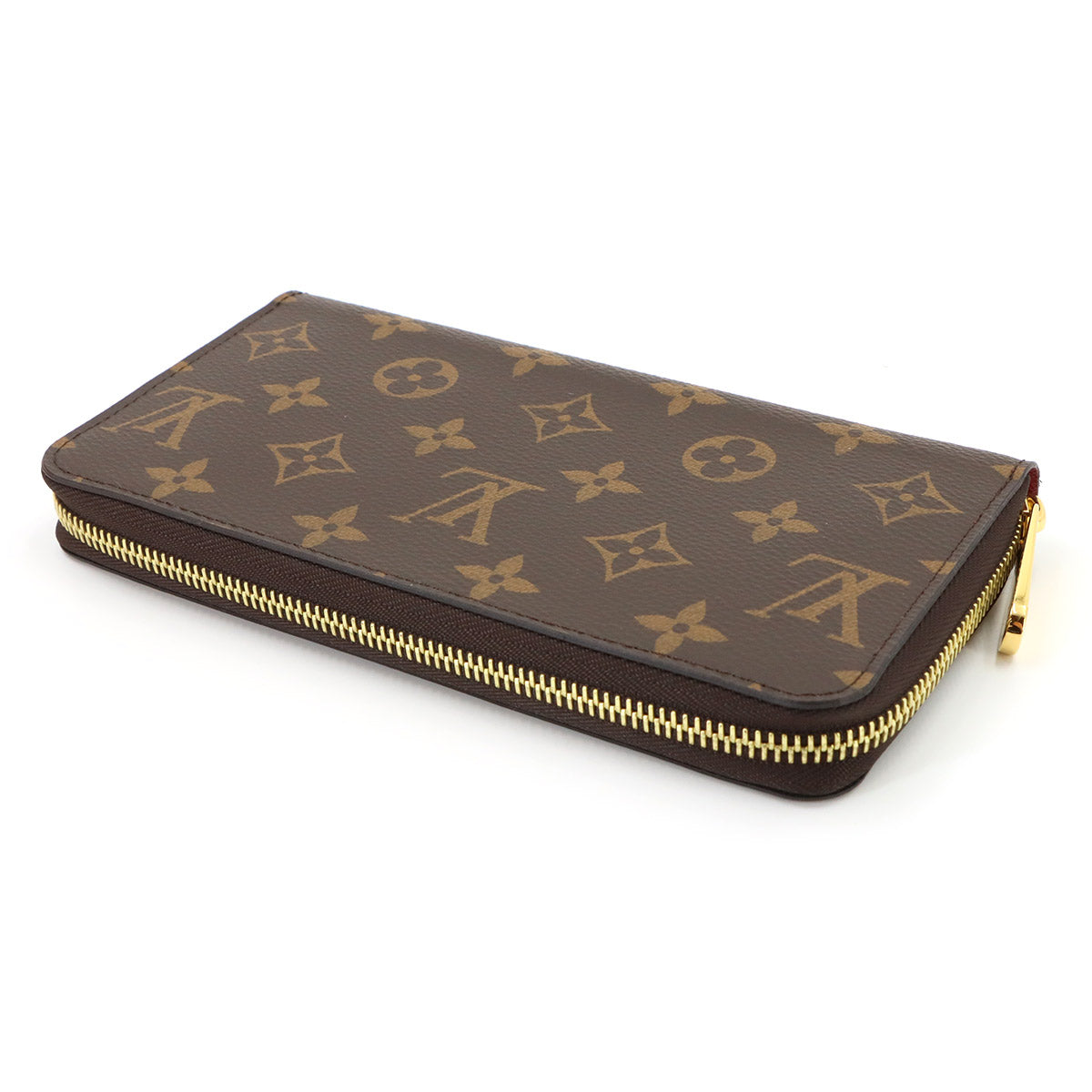Monogram Zippy Wallet Long Brown Fuchsia M41895 Purse