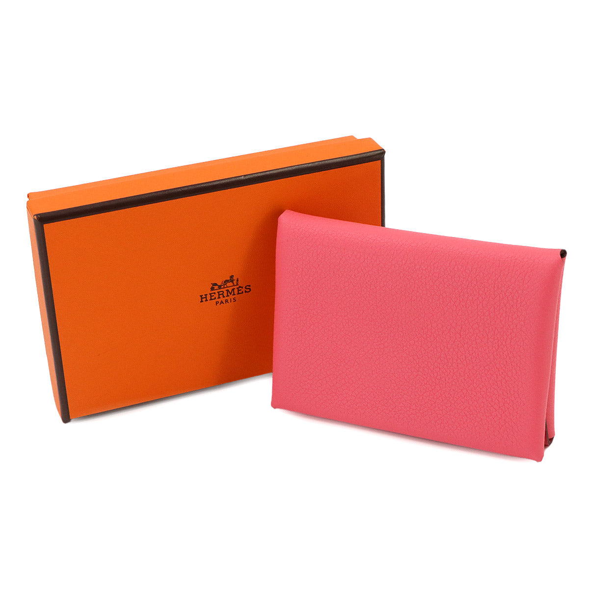 Calvi Duo Card Case Evercolor Rose Azalee Purse
