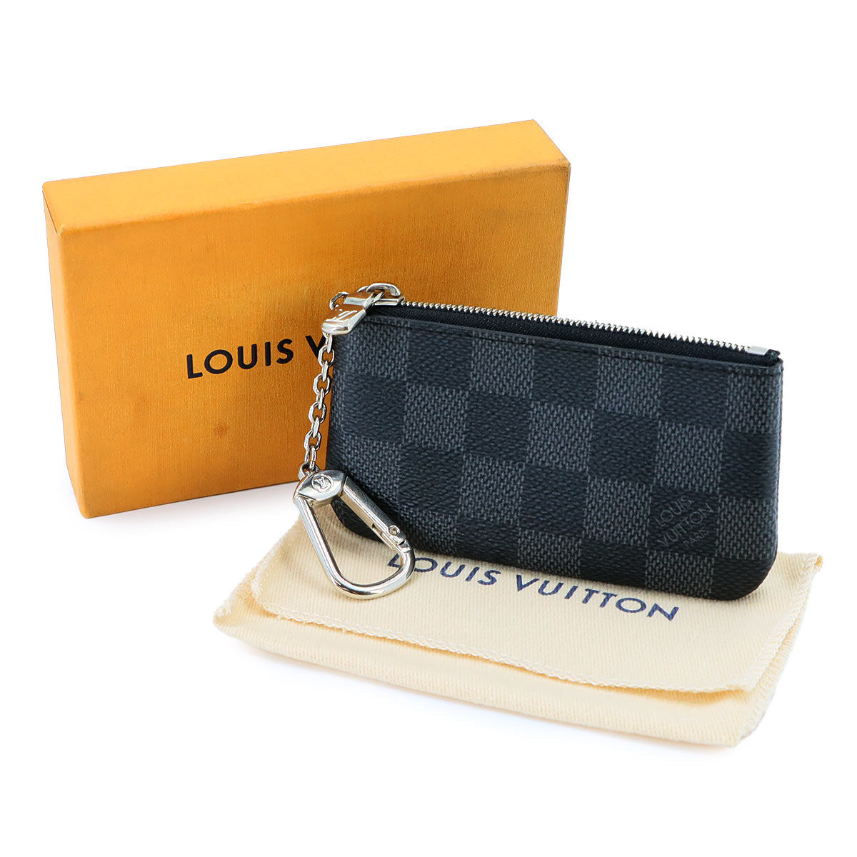 Damier Graphite Pochette Cles Coin Case N60155
