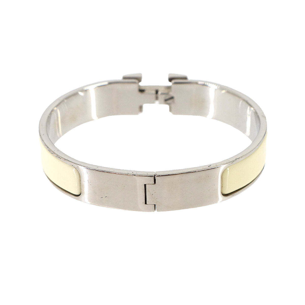 Clic H PM Bangle Silver White Accessory
