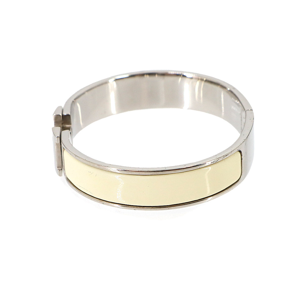 Clic H PM Bangle Silver White Accessory