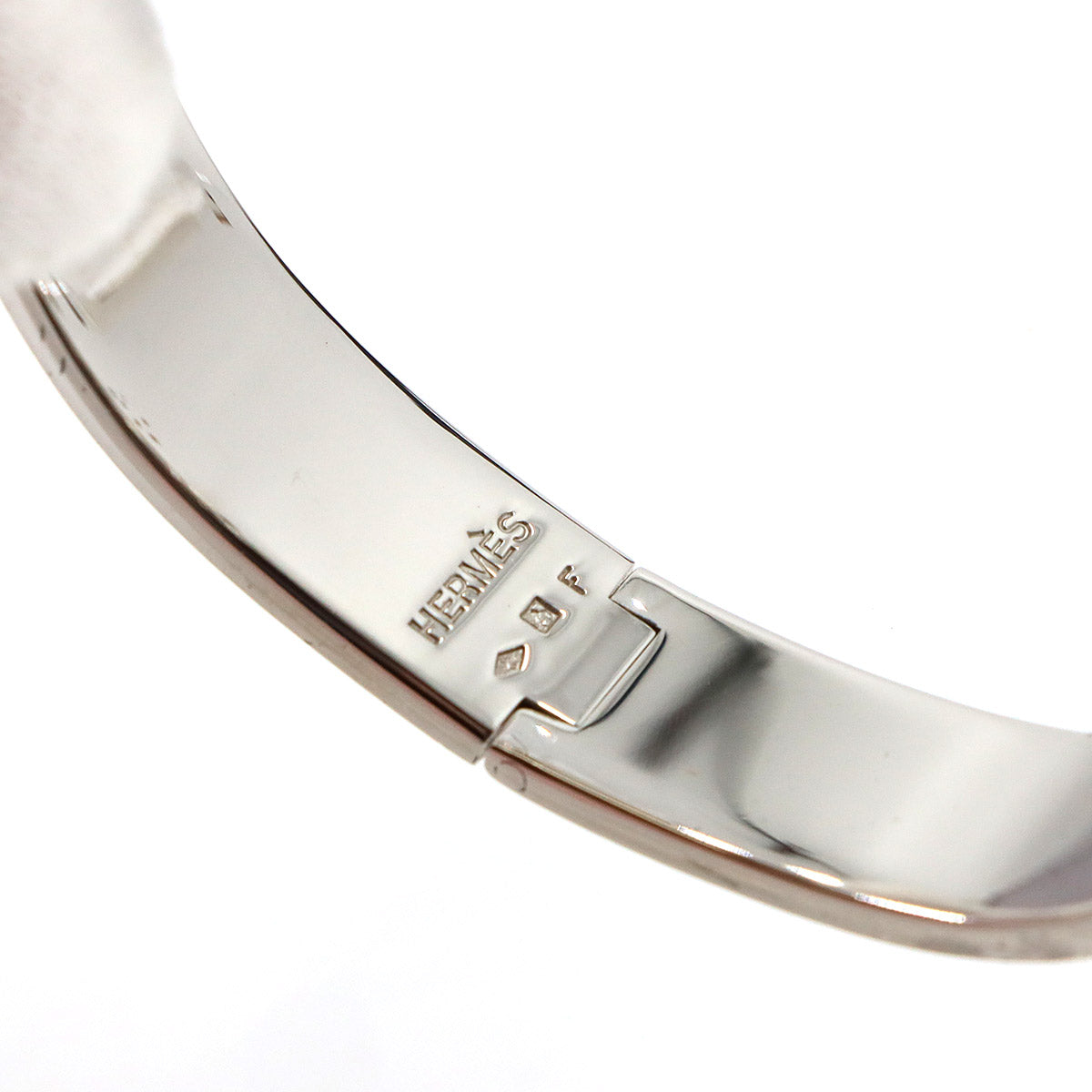 Clic H PM Bangle Silver White Accessory