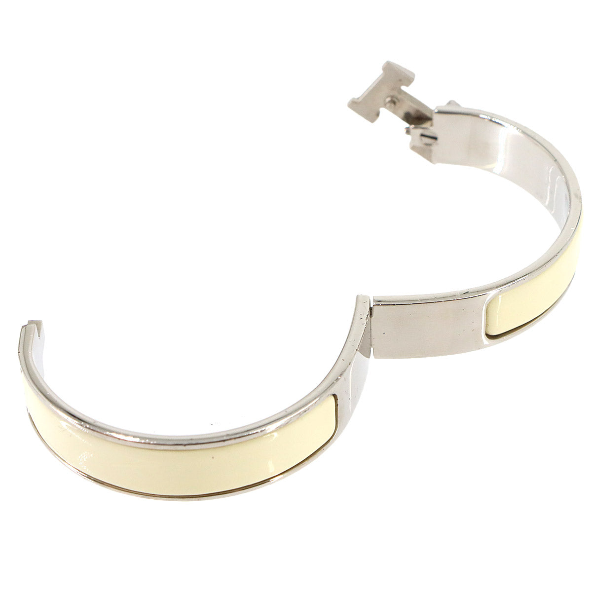 Clic H PM Bangle Silver White Accessory