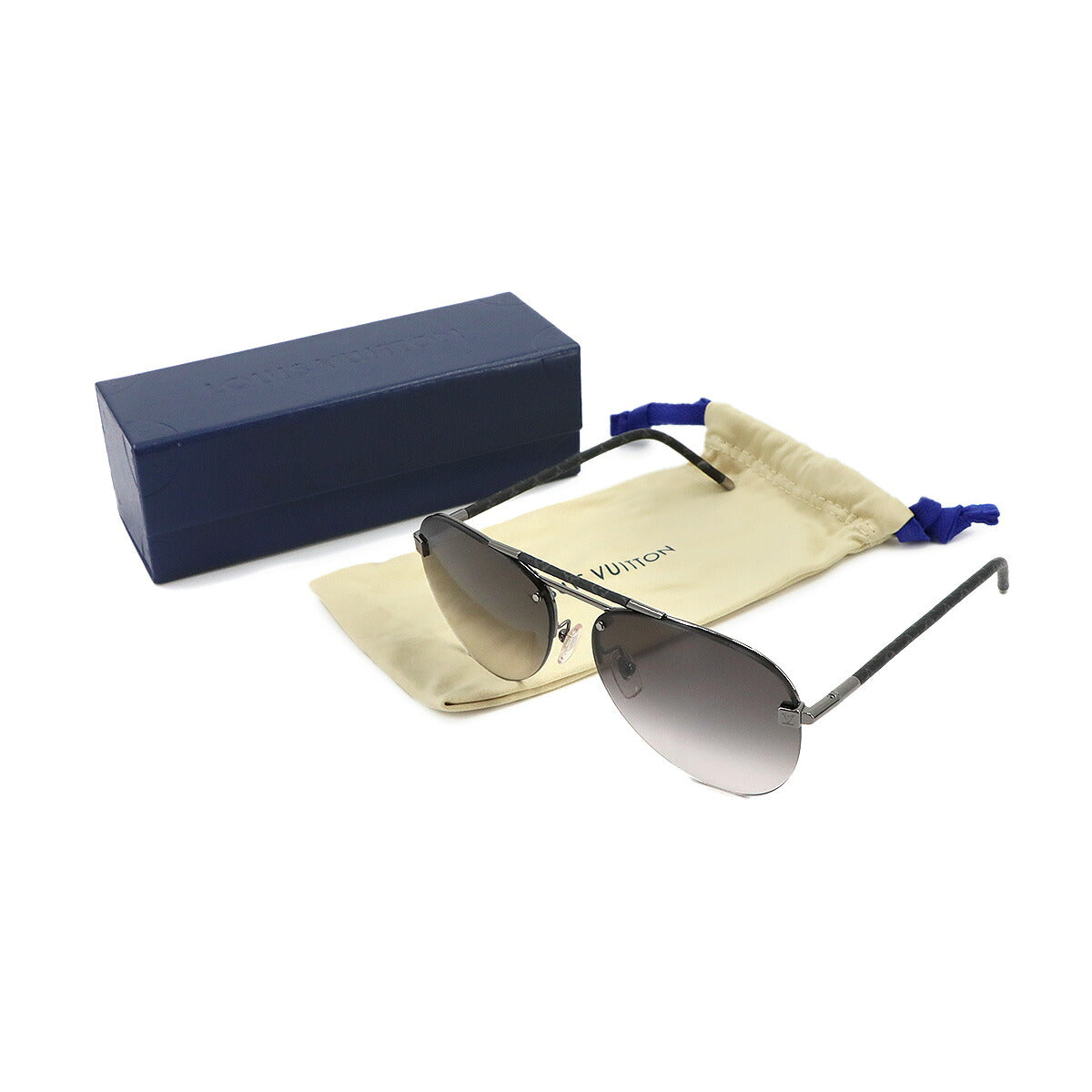 Monogram Eclipse Clockwise Canvas Sunglasses Black Z1109E