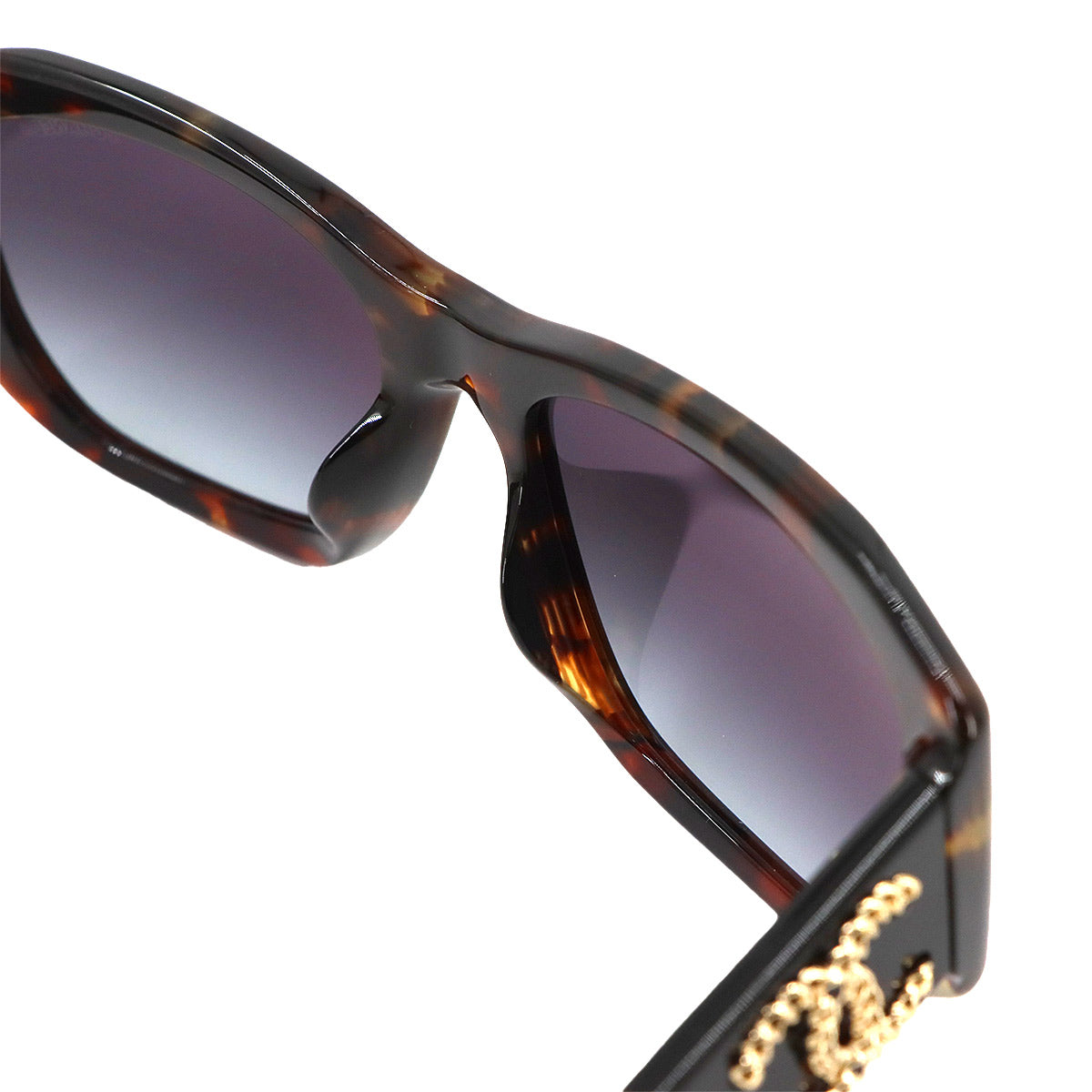 Sunglasses Coco Logos Tortoise Brown Rectangle Shape Eyewear