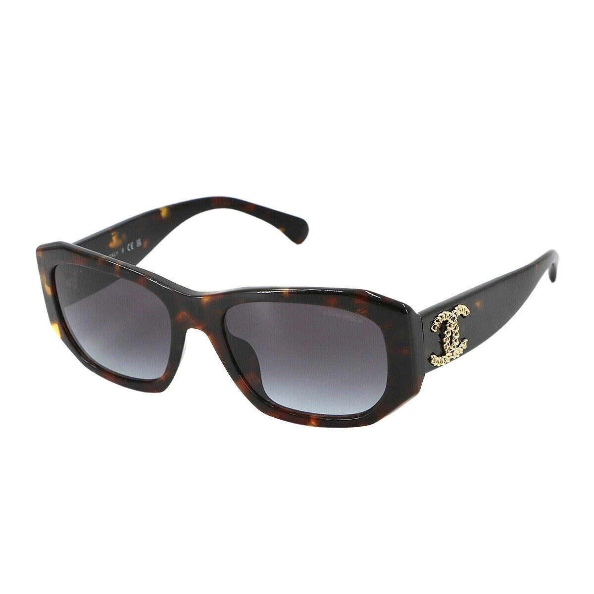 Sunglasses Coco Logos Tortoise Brown Rectangle Shape Eyewear
