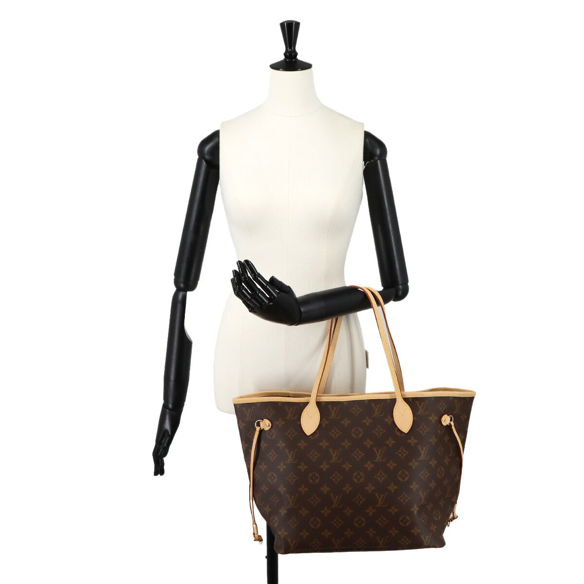 Monogram Neverfull MM Tote Bag Beige M46975 Purse