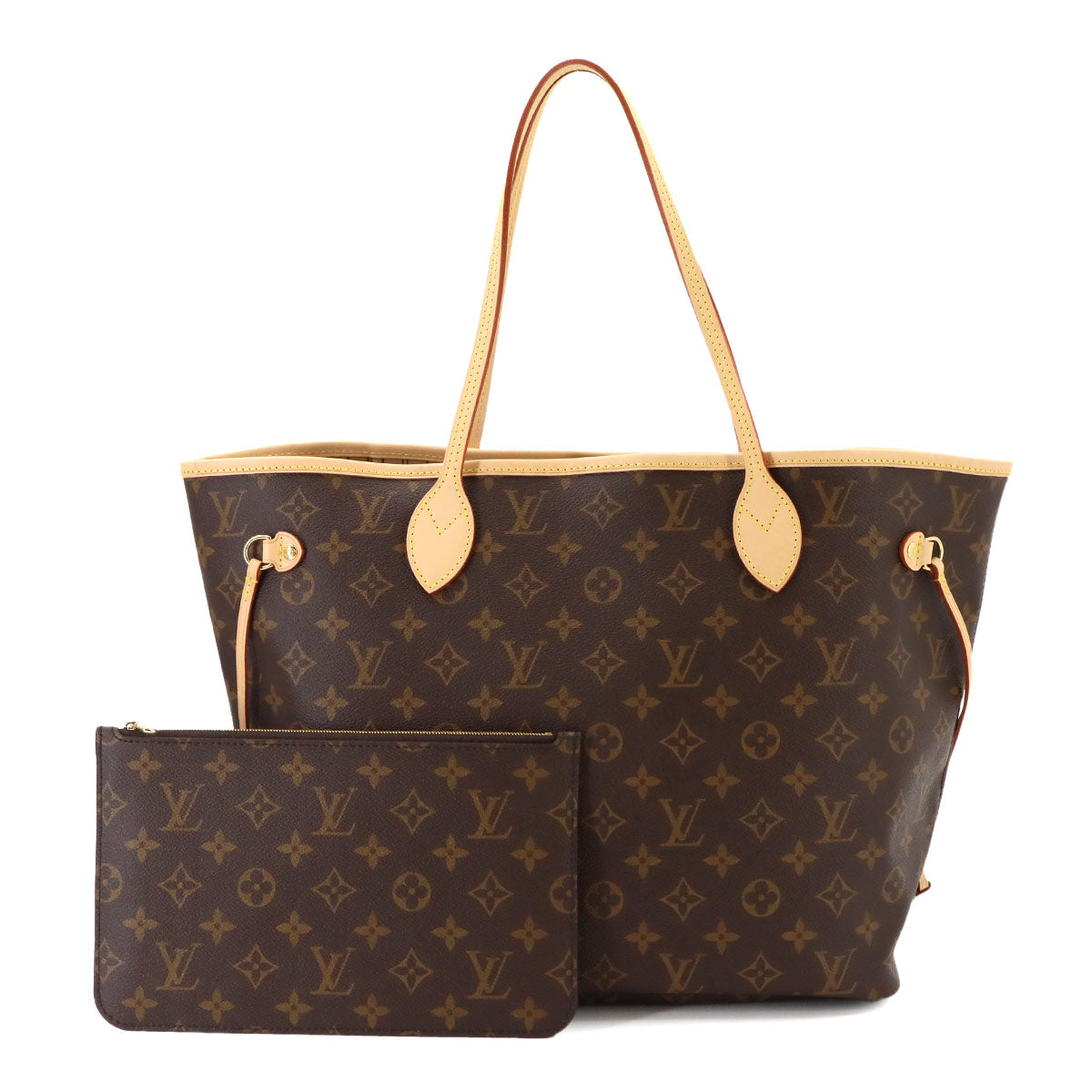 Monogram Neverfull MM Tote Bag Beige M46975 Purse