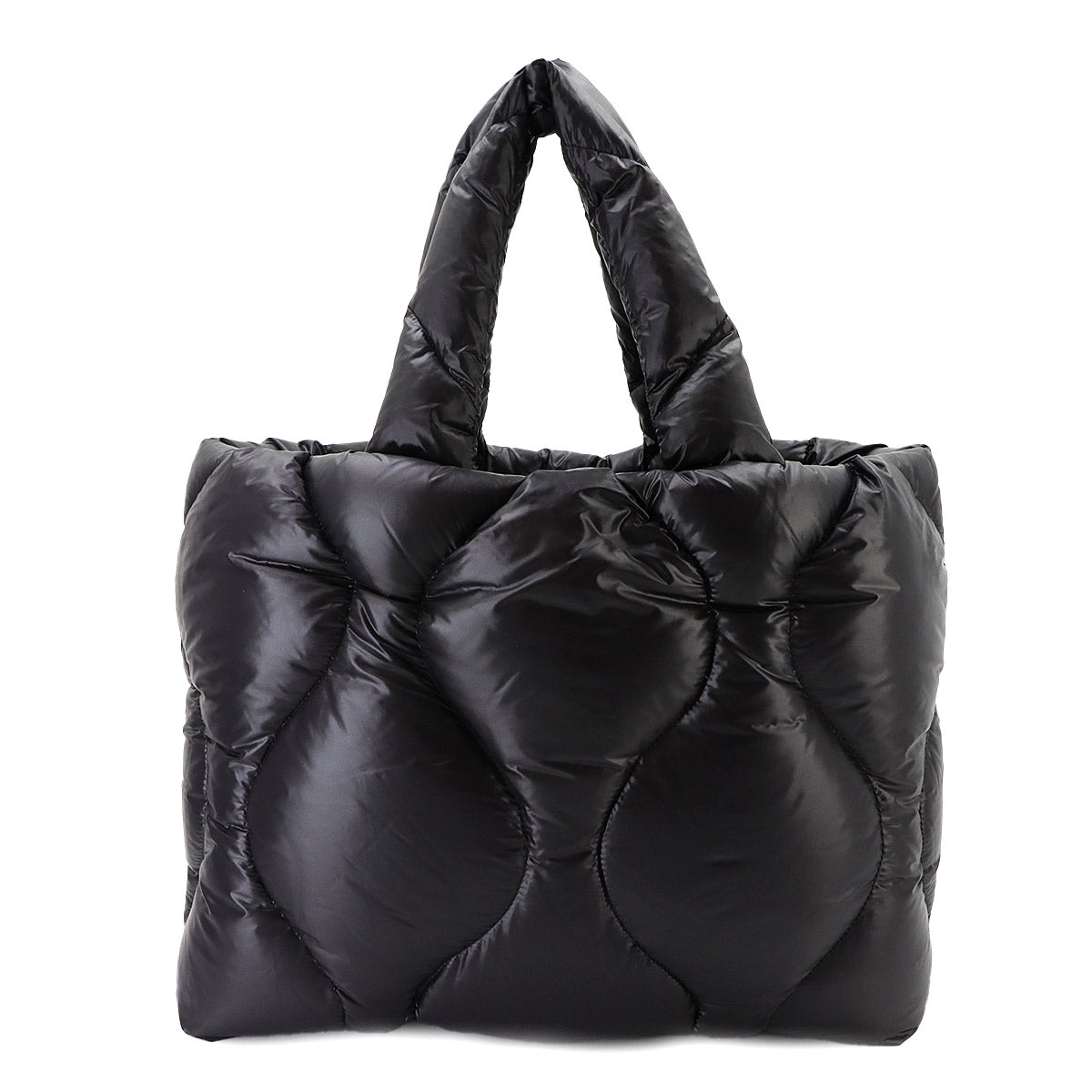 Quilting Tote Bag Nylon Nero Black 5BG240 Purse