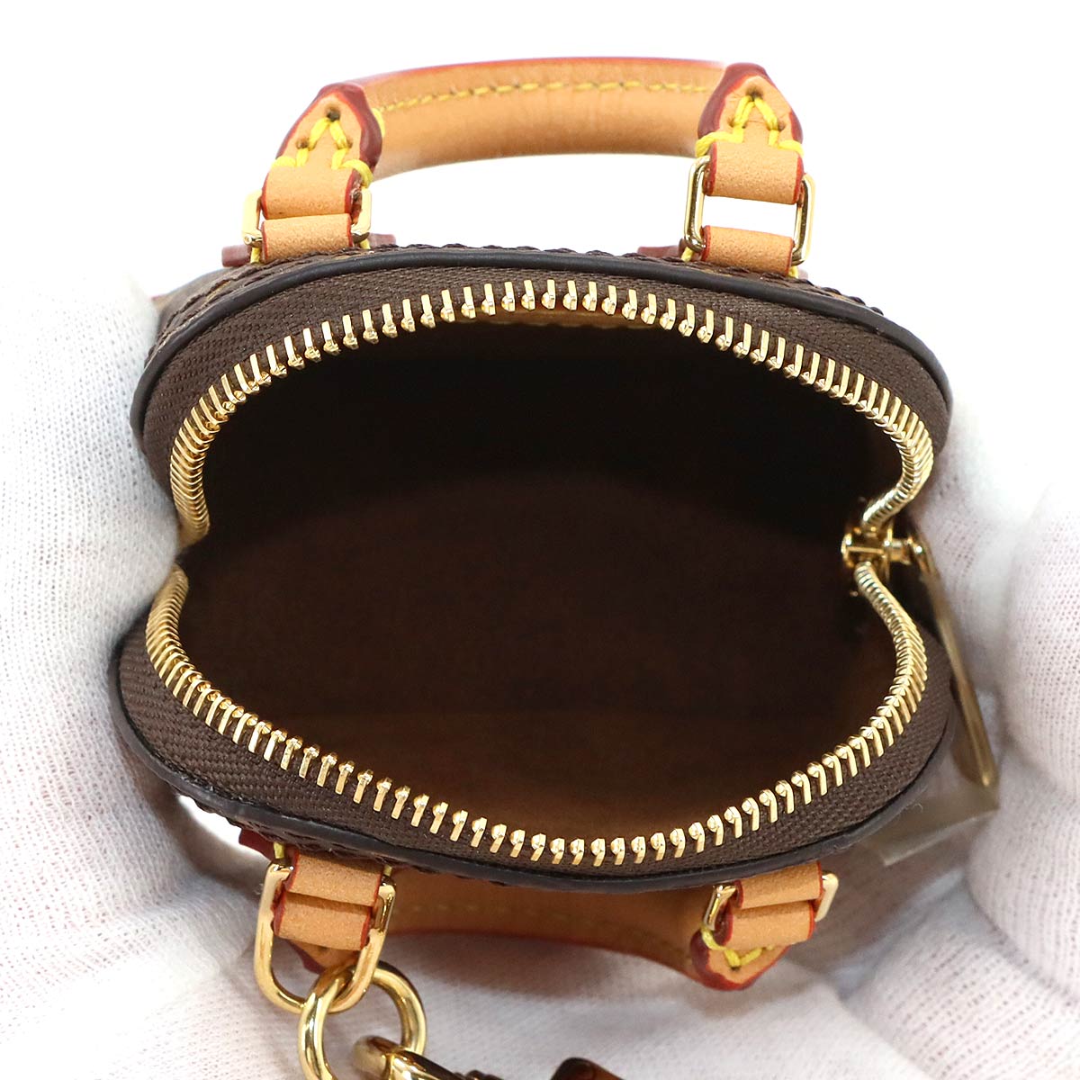 Micro Alma Monogram Key Holdere Bag Charm M00995