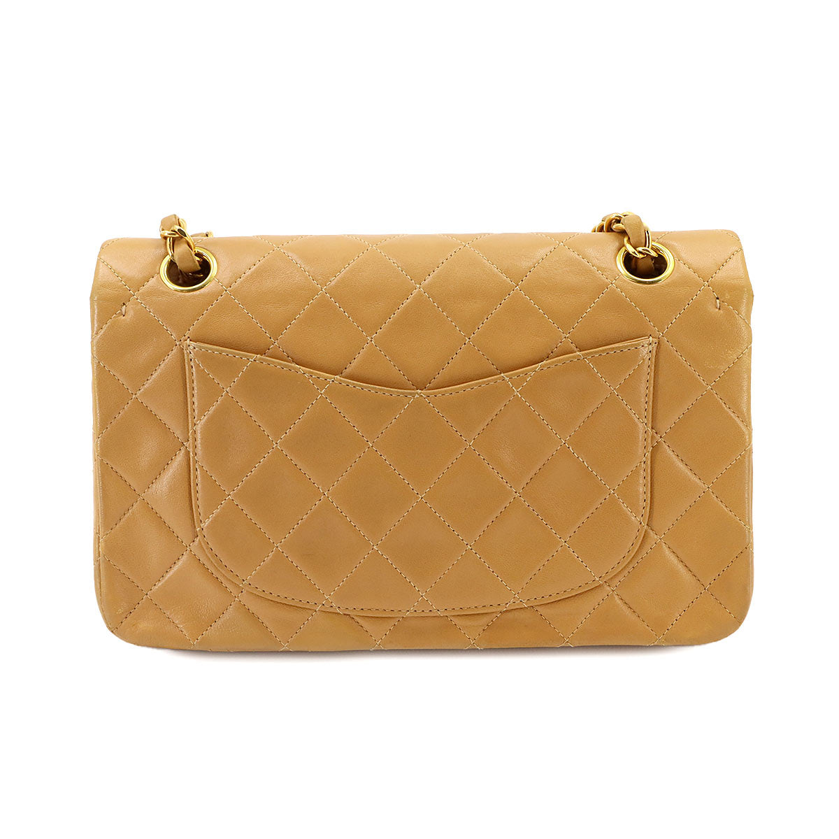 Matelasse 23 Chain Shoulder Bag Leather Light brown A01113