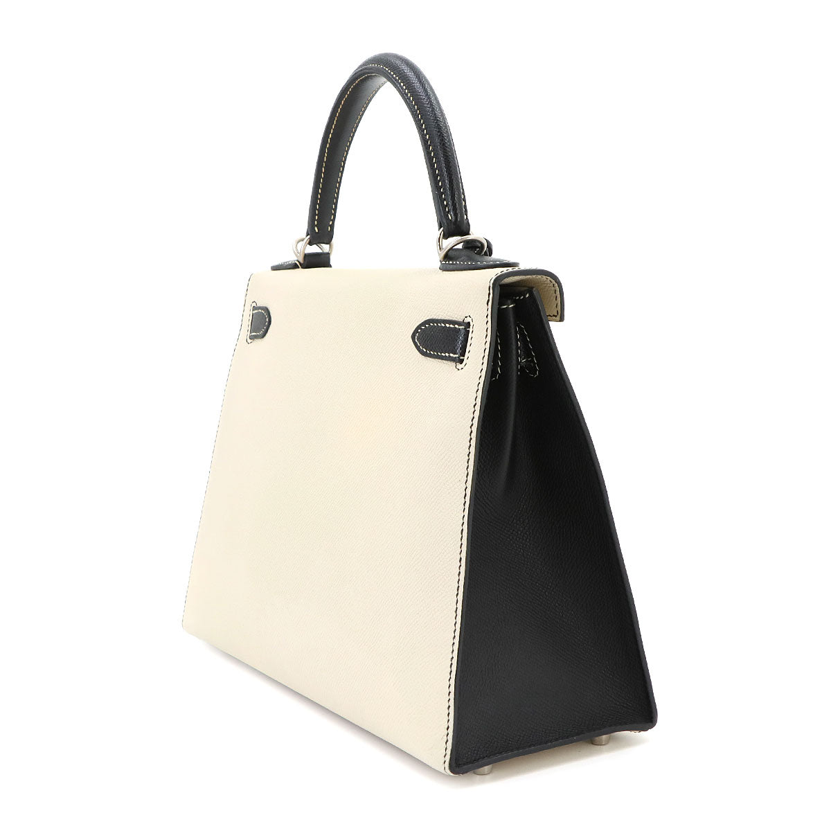 Kelly 28 SPO Hand Shoulder Bag Veau Epsom Black Craie
