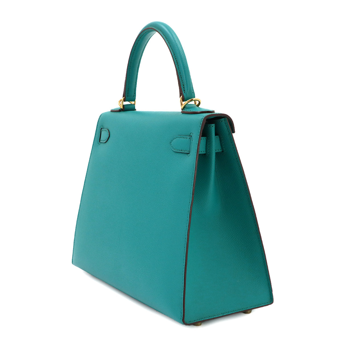 Kelly 28 2way Hand Shoulder Bag Epsom Bleu Paon