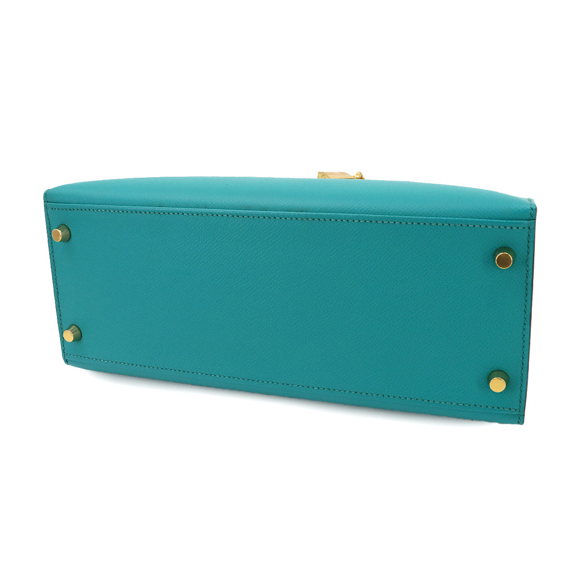 Kelly 28 2way Hand Shoulder Bag Epsom Bleu Paon