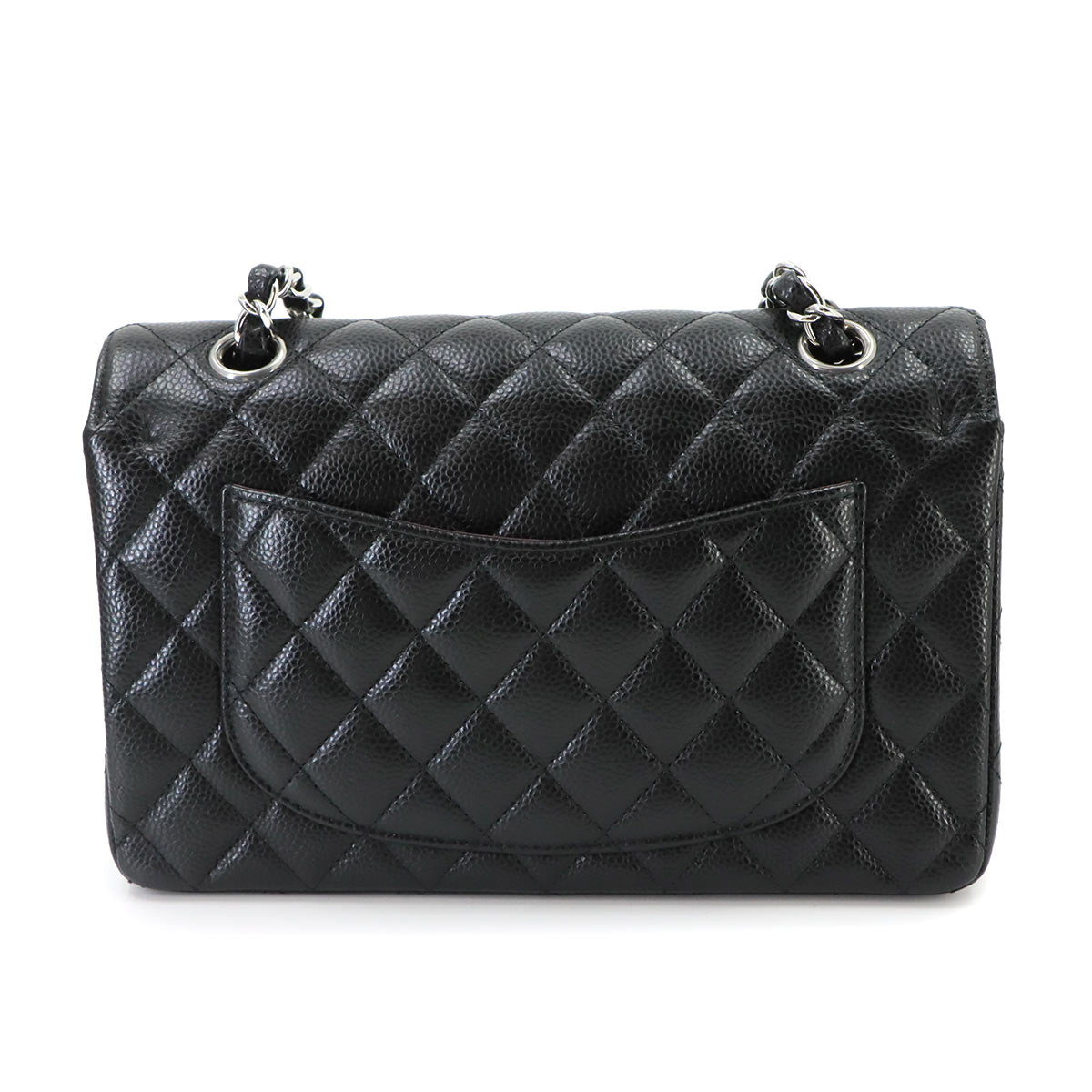 Matelasse 23 Chain Shoulder Bag Leather Black A01113
