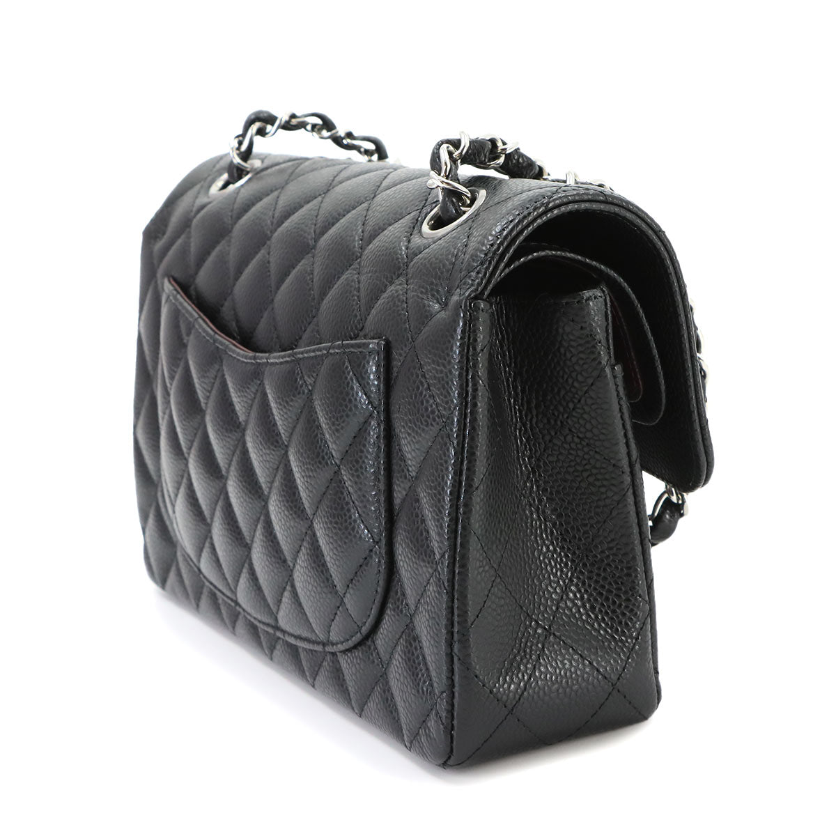 Matelasse 23 Chain Shoulder Bag Leather Black A01113