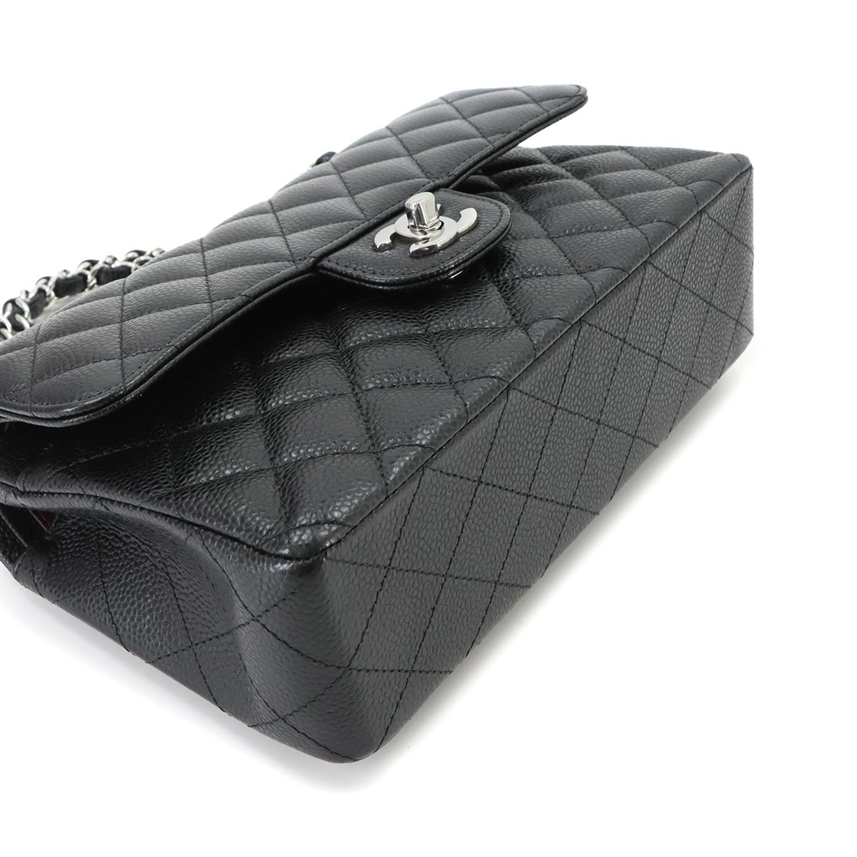 Matelasse 23 Chain Shoulder Bag Leather Black A01113