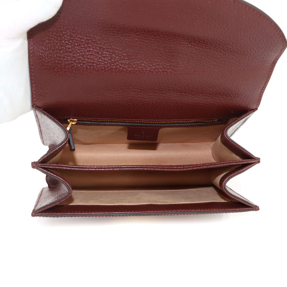Ophidia Medium Top Handle Hand Shoulder Bag GG Canvas Red 651055