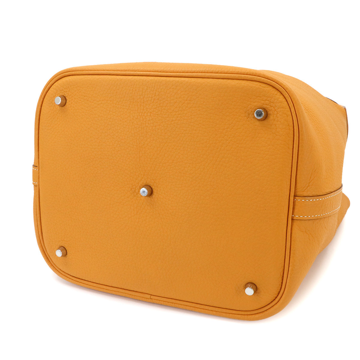 Picotin Lock GM Hand Bag Taurillon Clemence Moutarde Purse