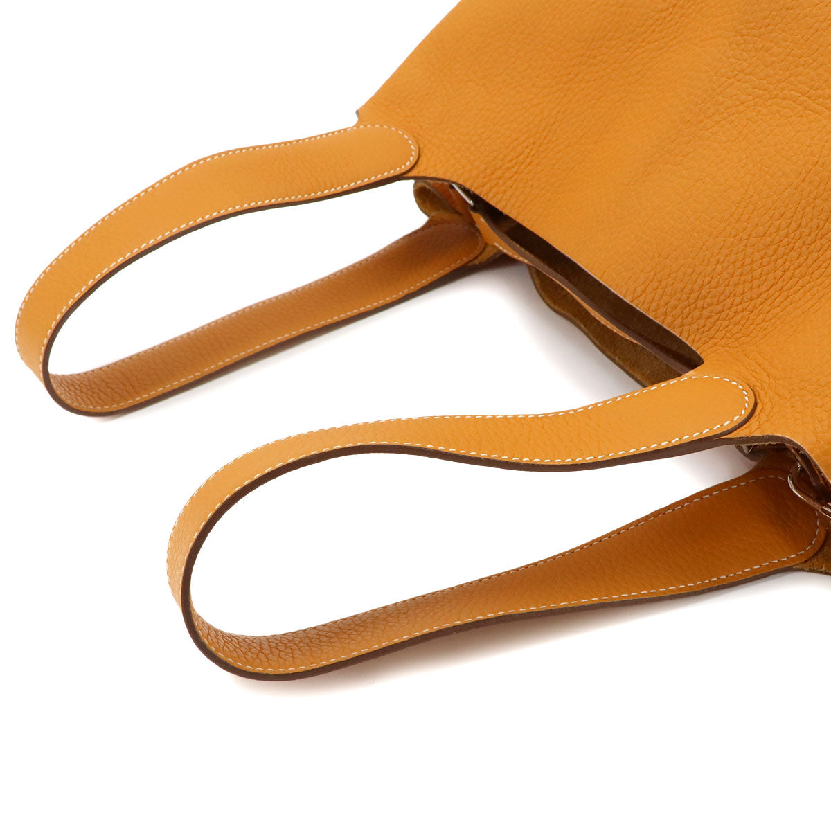 Picotin Lock GM Hand Bag Taurillon Clemence Moutarde Purse