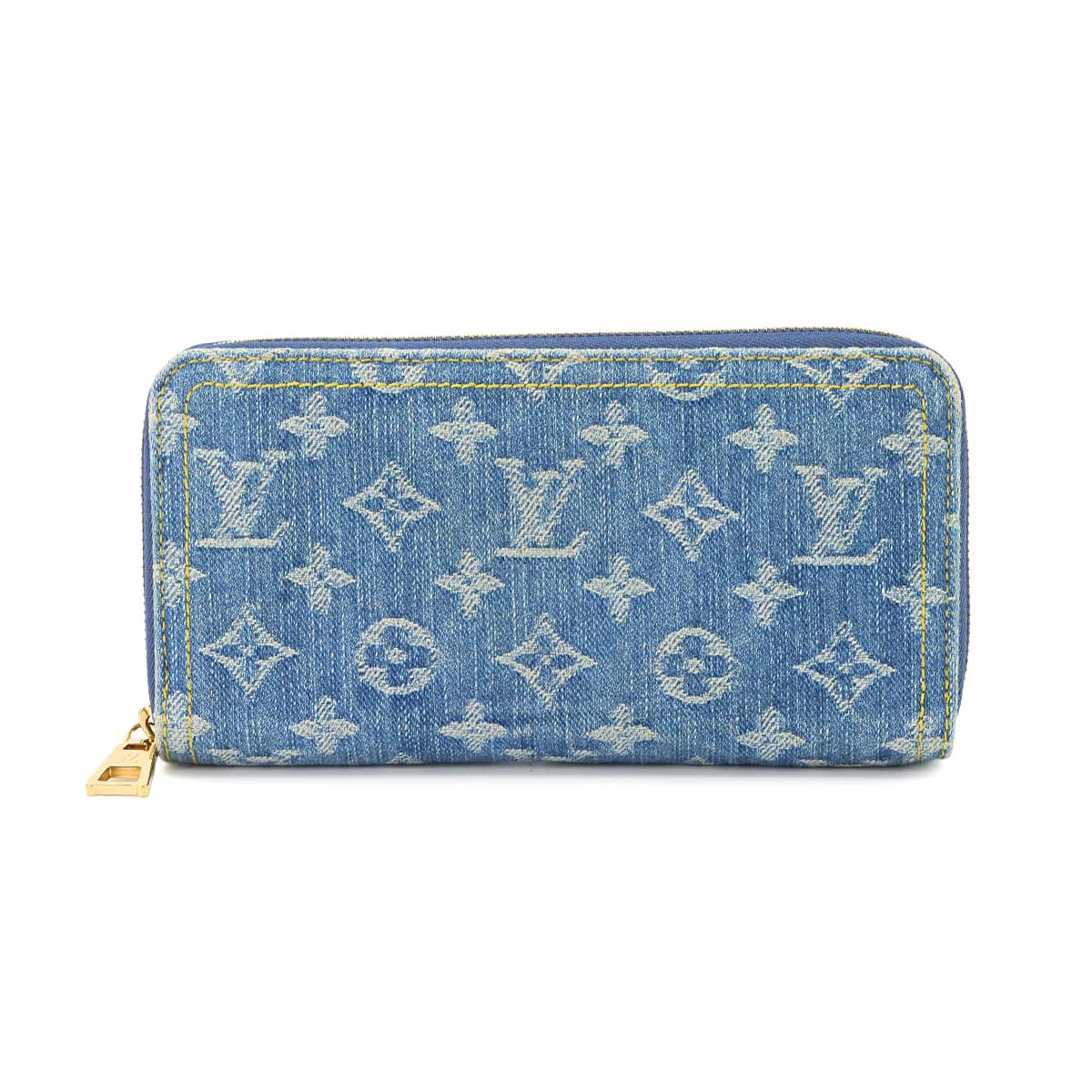 LV Remix Monogram Denim Zippy Wallet Blue M82958