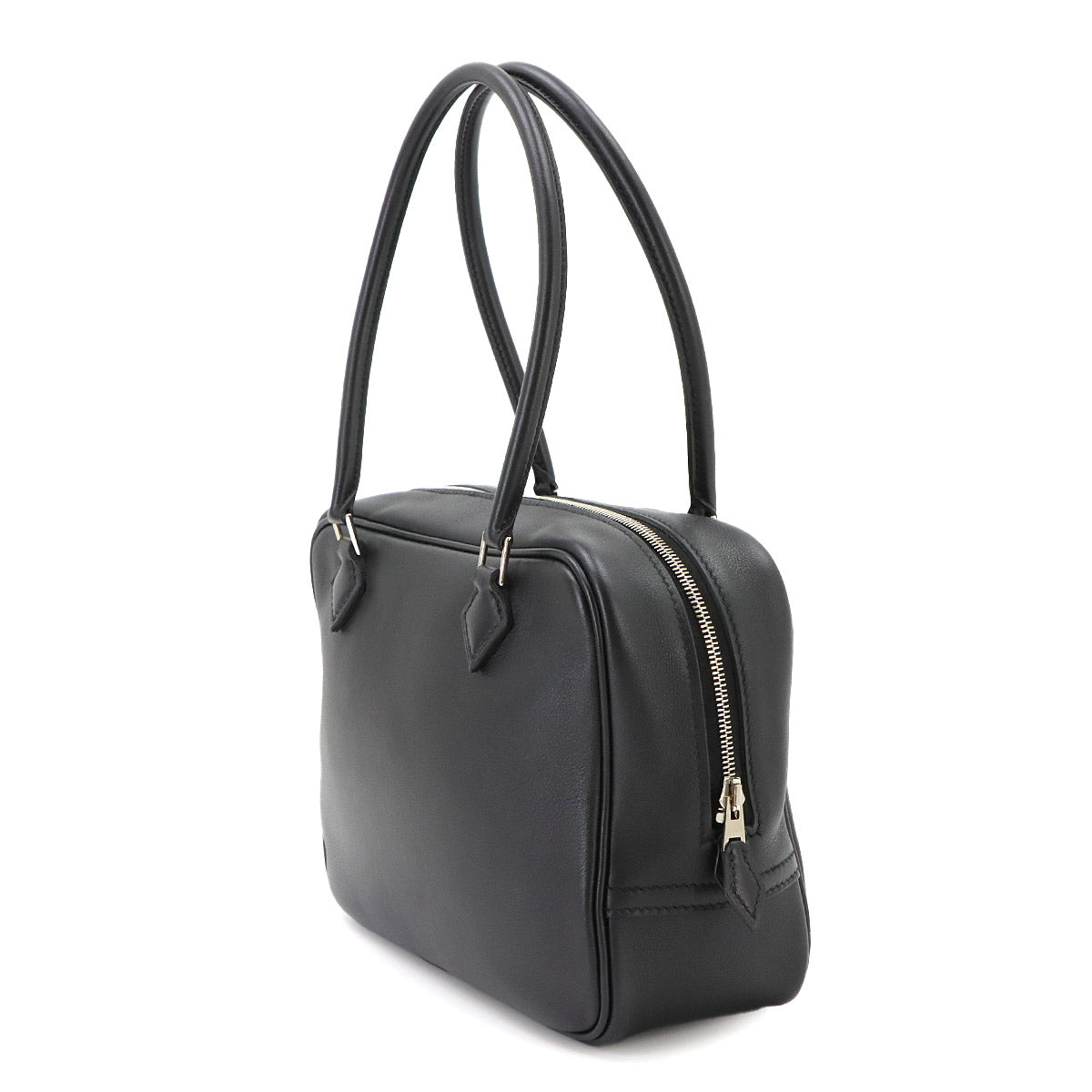 Mini Plume 20 Hand Bag Veau Swift Black Purse