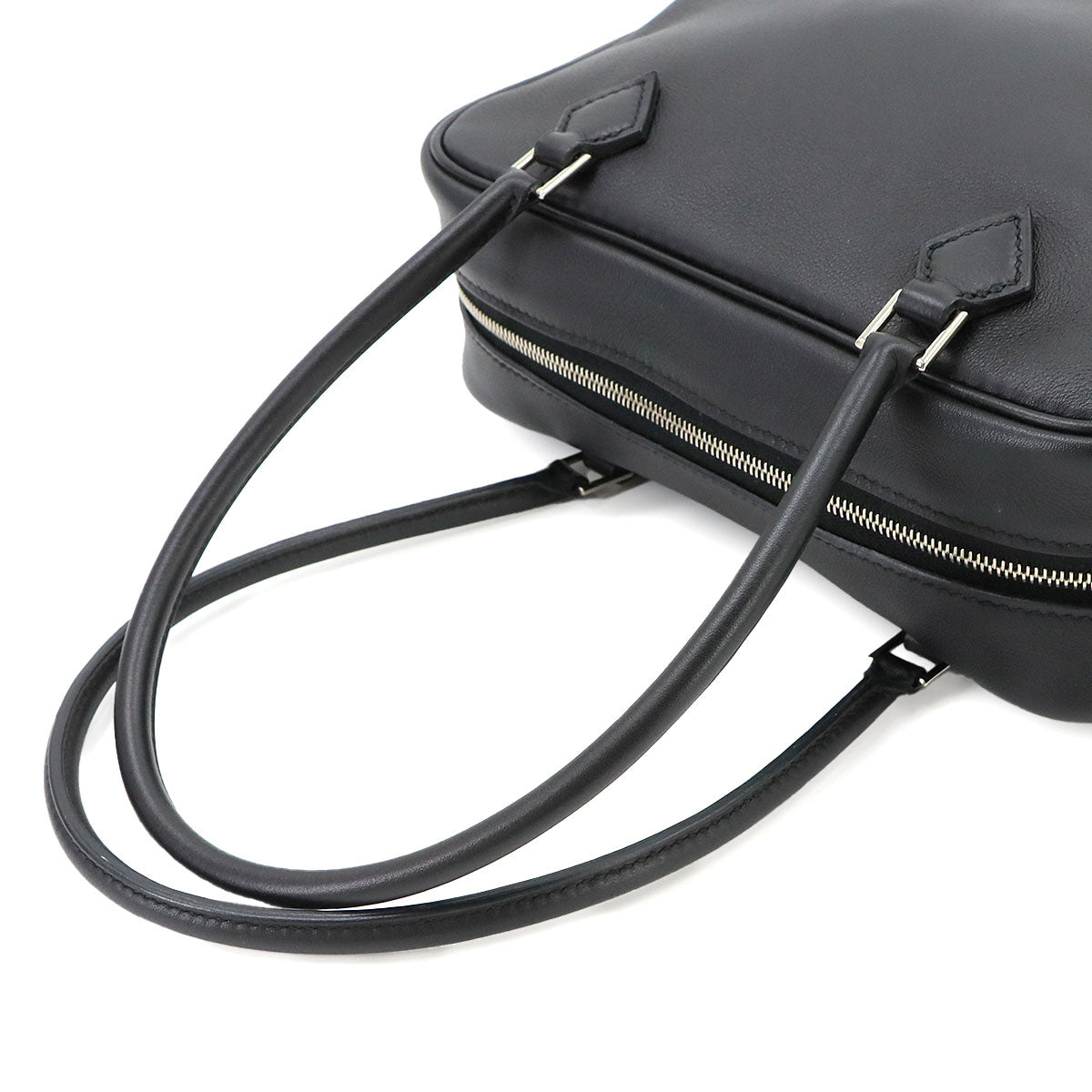 Mini Plume 20 Hand Bag Veau Swift Black Purse