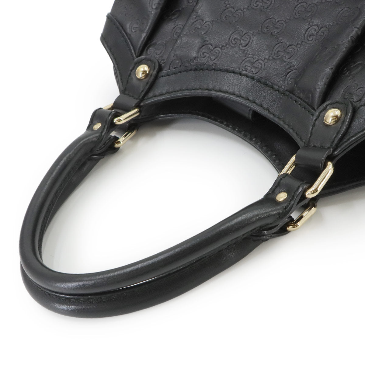 Guccissima Sukey Hand Bag Leather Black 211944 Purse