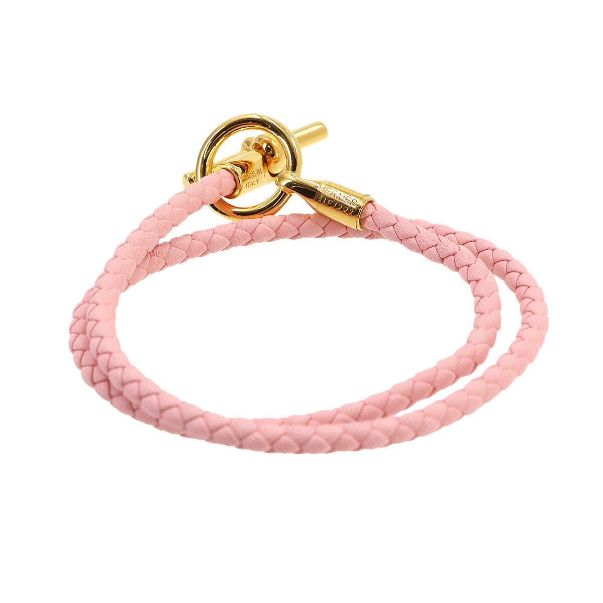 Glenan Double tour Bracelet Leather Pink