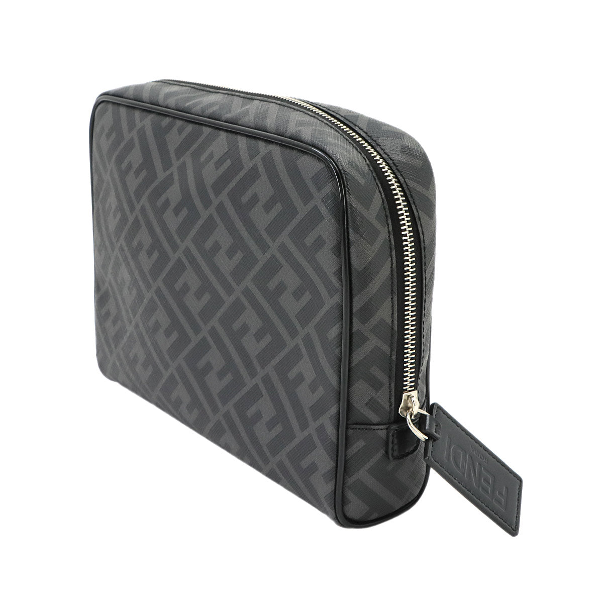 Clutch Pouch PVC Gray 7N0116 Purse