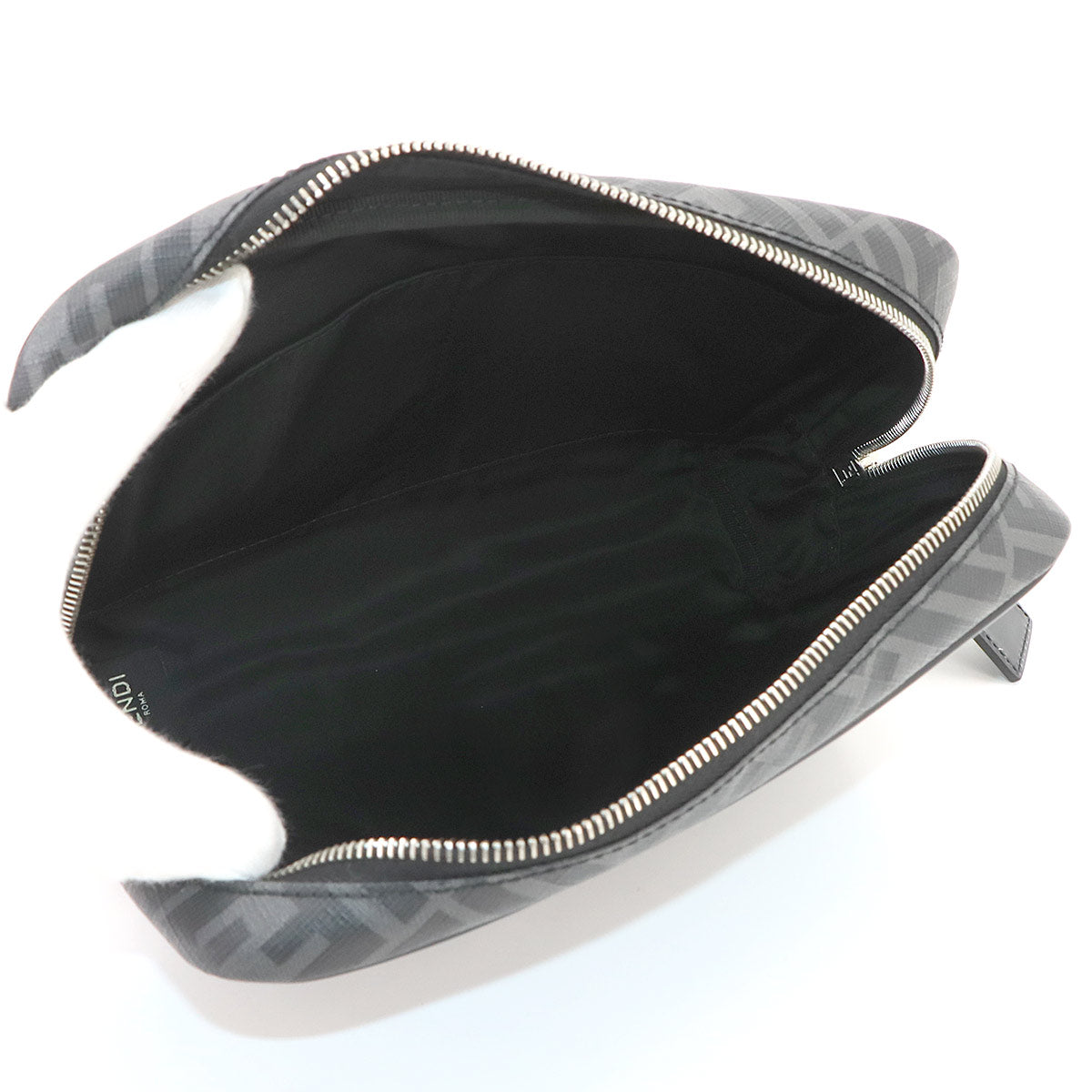 Clutch Pouch PVC Gray 7N0116 Purse