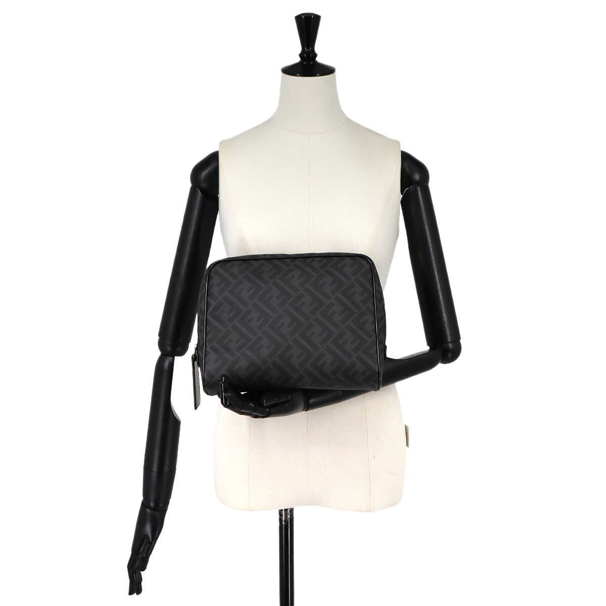Clutch Pouch PVC Gray 7N0116 Purse
