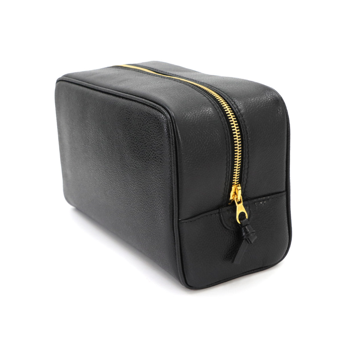 Coco Mark Pouch Leather Black A01996 Purse