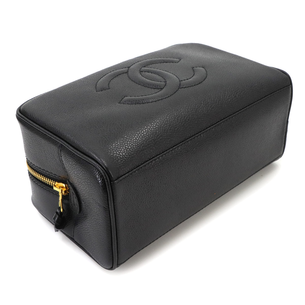 Coco Mark Pouch Leather Black A01996 Purse