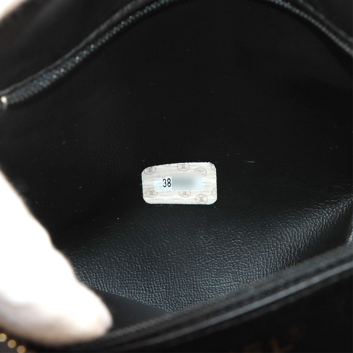 Coco Mark Pouch Leather Black A01996 Purse