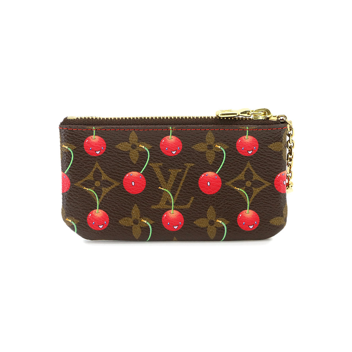 Monogram Cherry Pochette Cles Coin Case Purse M95042