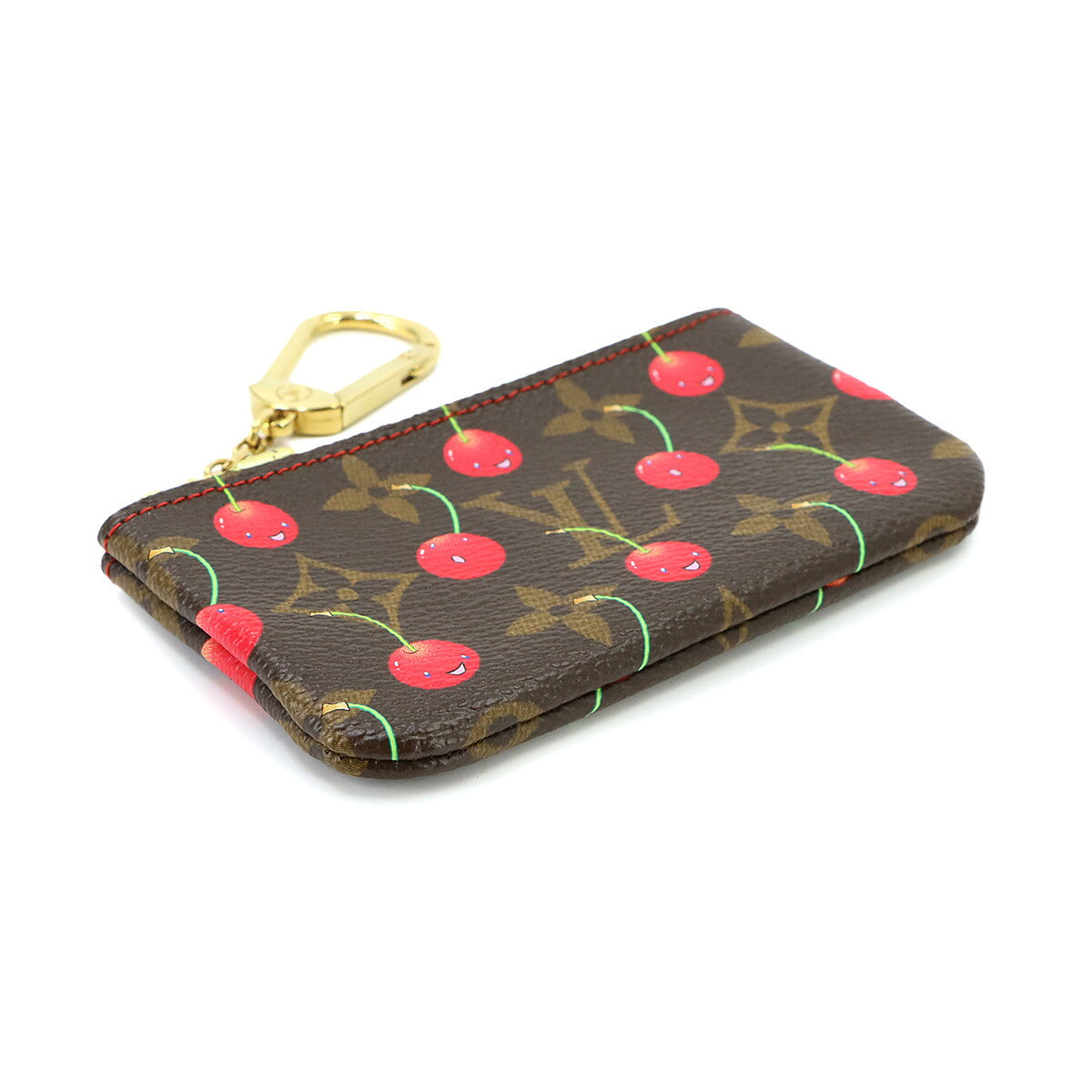 Monogram Cherry Pochette Cles Coin Case Purse M95042