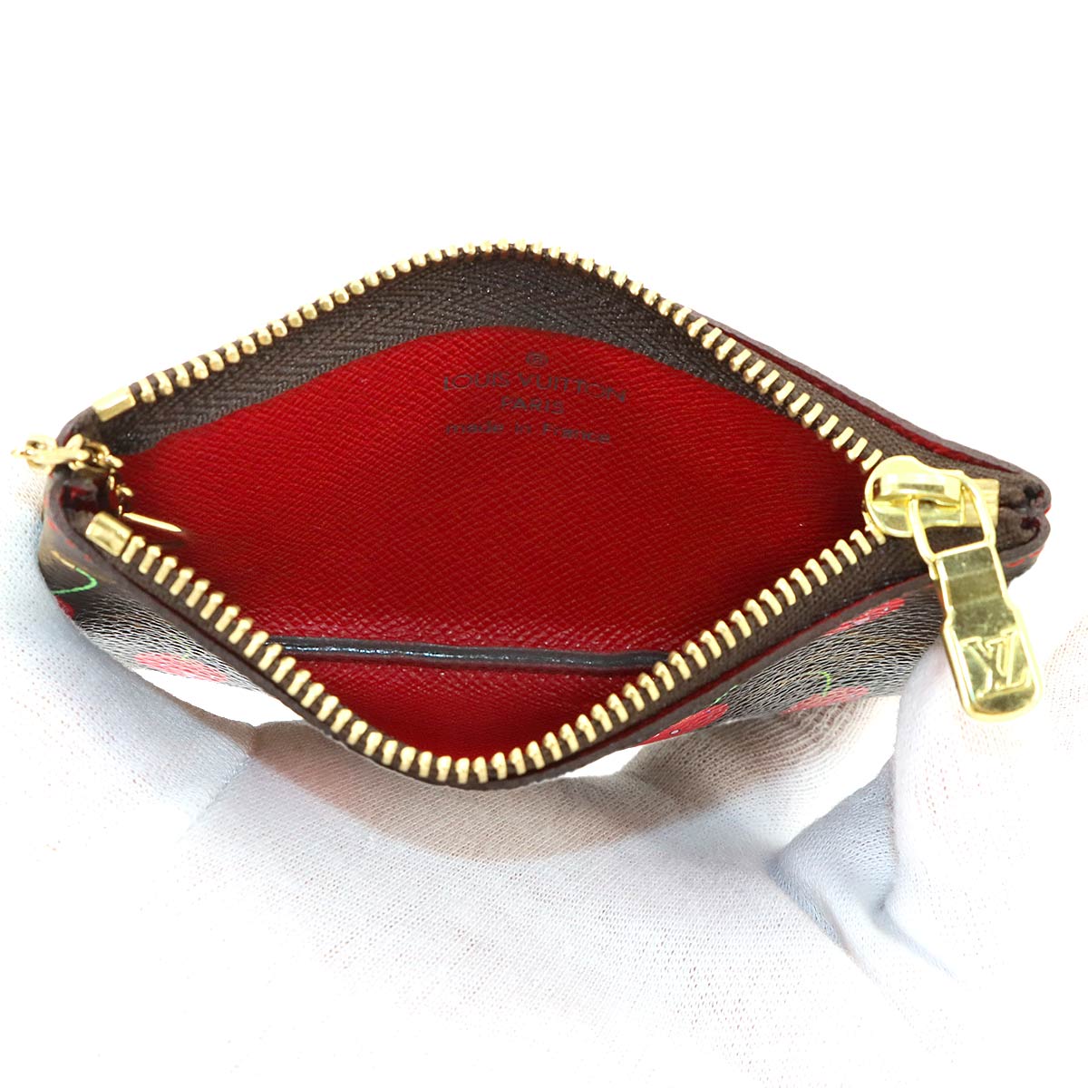 Monogram Cherry Pochette Cles Coin Case Purse M95042