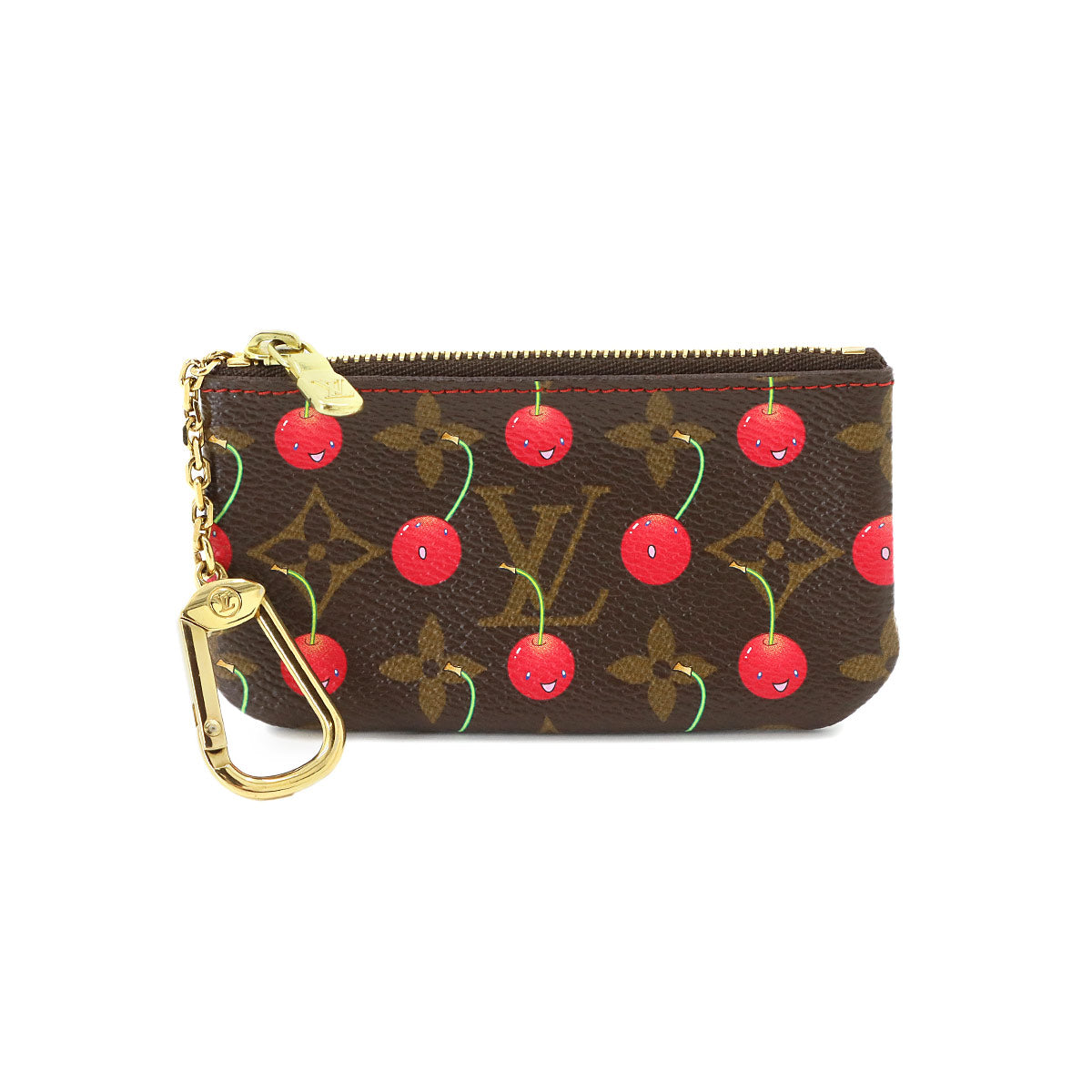 Monogram Cherry Pochette Cles Coin Case Purse M95042