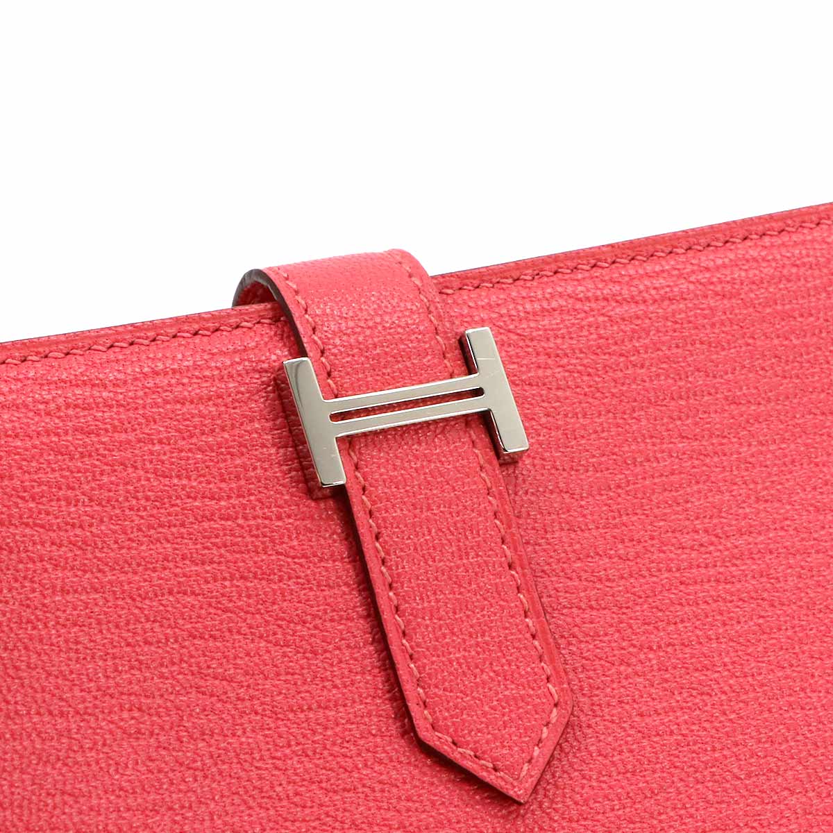 Bearn Souffle Long Wallet Chevre Rose Lipstick Purse