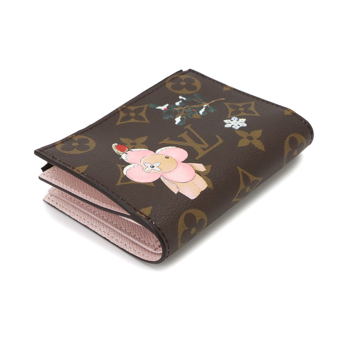Monogram Vivienne Lisa Wallet Brown Pink M15334 Purse