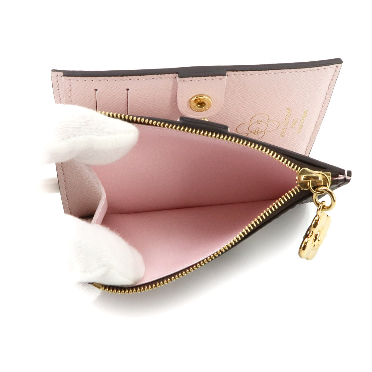 Monogram Vivienne Lisa Wallet Brown Pink M15334 Purse