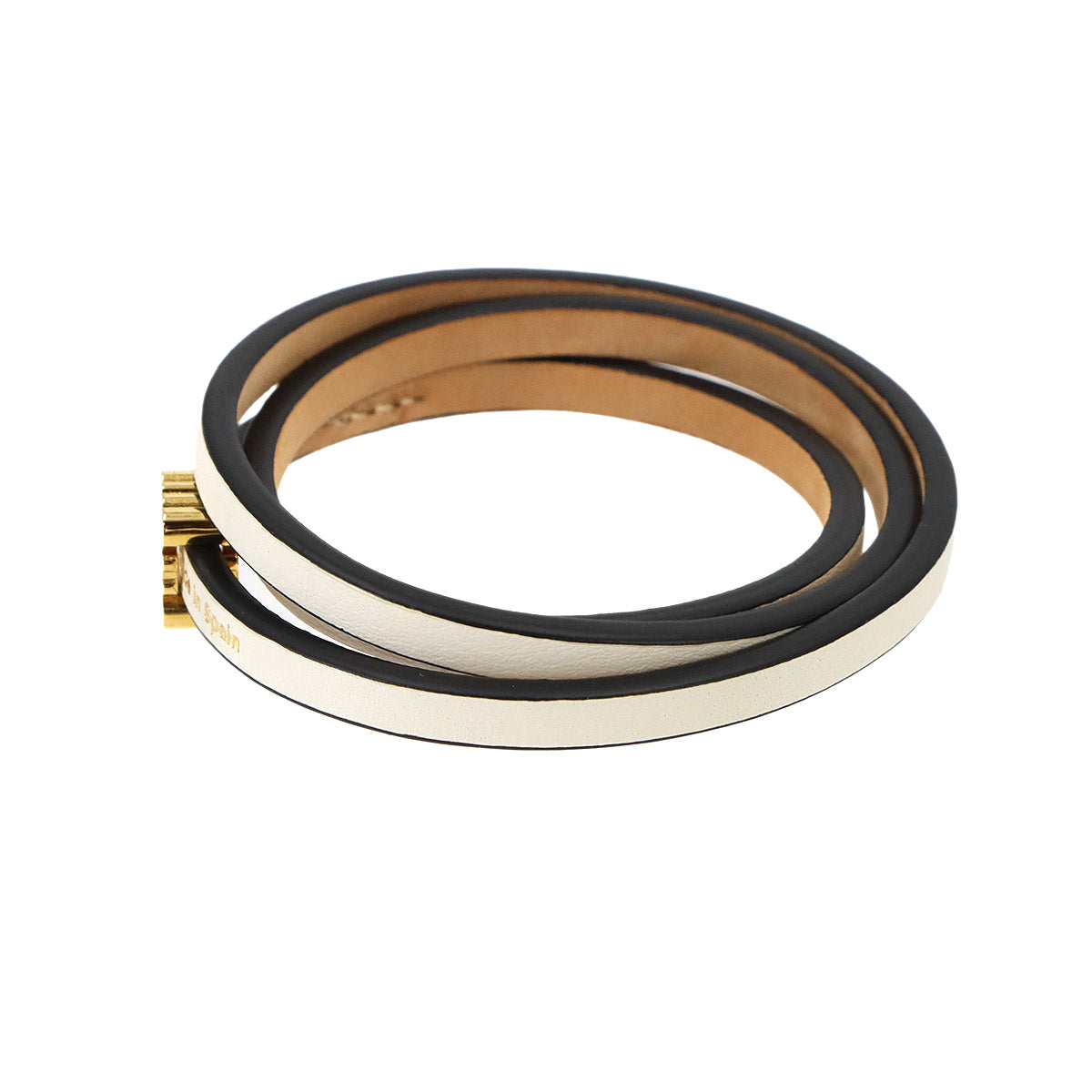Anagram Bombe twist bracelet Leather White
